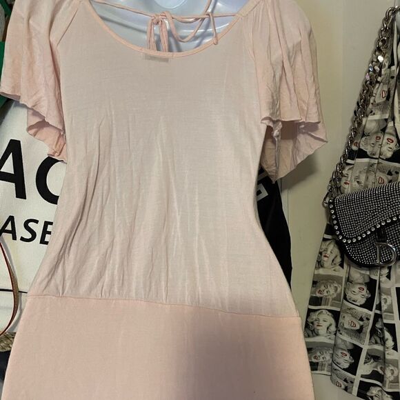 2/$15 Light Pink Lace Blouse - Picture 2 of 2